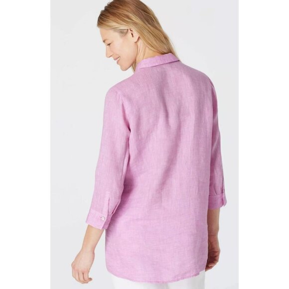 J Jill Love Linen Tunic Top - Picture 10 of 13
